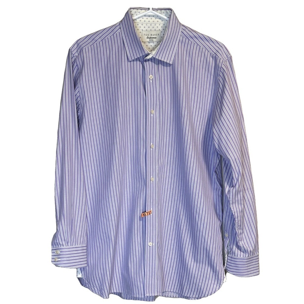 Ted Baker Endurance Striped Dress Shirt/Size 16